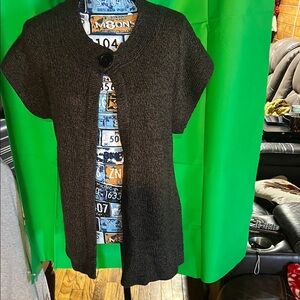 Bobbie Brooks Charcoal Knit Sweater